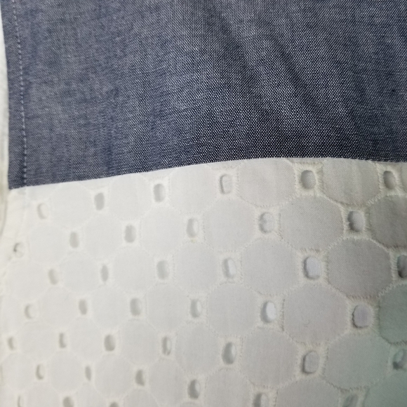 Talbots Outlet chambray eyelet shift dress new - Picture 6 of 8